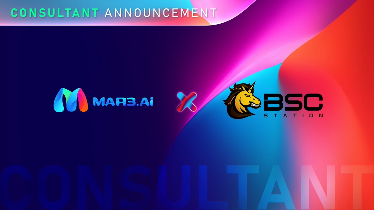 📣 We are beyond excited to announce a groundbreaking consultancy partnership between @Mar3_AI and @bscstation 🔥

BSCStation will play a crucial role in the development of Mar3 AI as a Consultant. Together, we will pave the way for cutting-edge AI projects and usher in a new era…