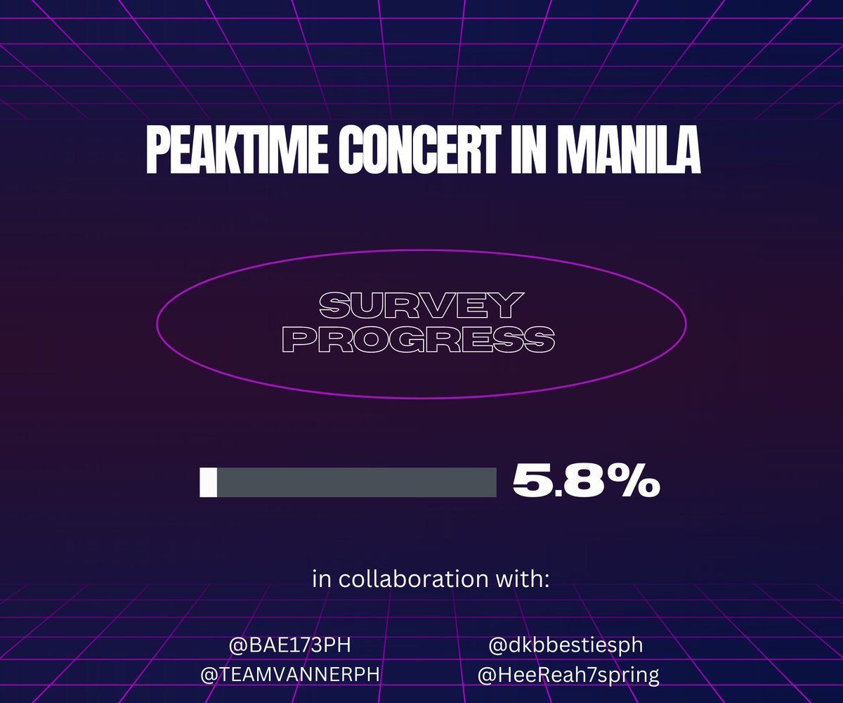 dkbbestiesph's tweet photo. [SURVEY UPDATE]

#PEAKTIME Concert in Manila🇵🇭

in collaboration with:
@BAE173PH 
@HeeReah7spring
@TEAMVANNERPH

Please spread the info about the survey form now!
👉 https://t.co/1xJb7BUcTi

#VANNER #DKB #BAE173 #SEVENUS  #MONT #TEAM24 #팀24 #피크타임 https://t.co/RYEuODnK99