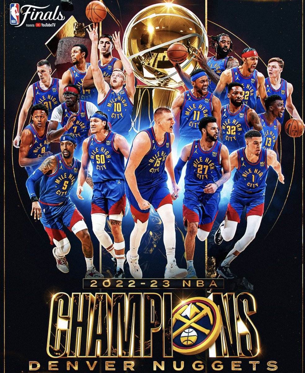 Rodbale2's tweet photo. The Nuggets lift their first #NBAFinals  trophy in franchise history 🏆 https://t.co/rjyD88jNJq