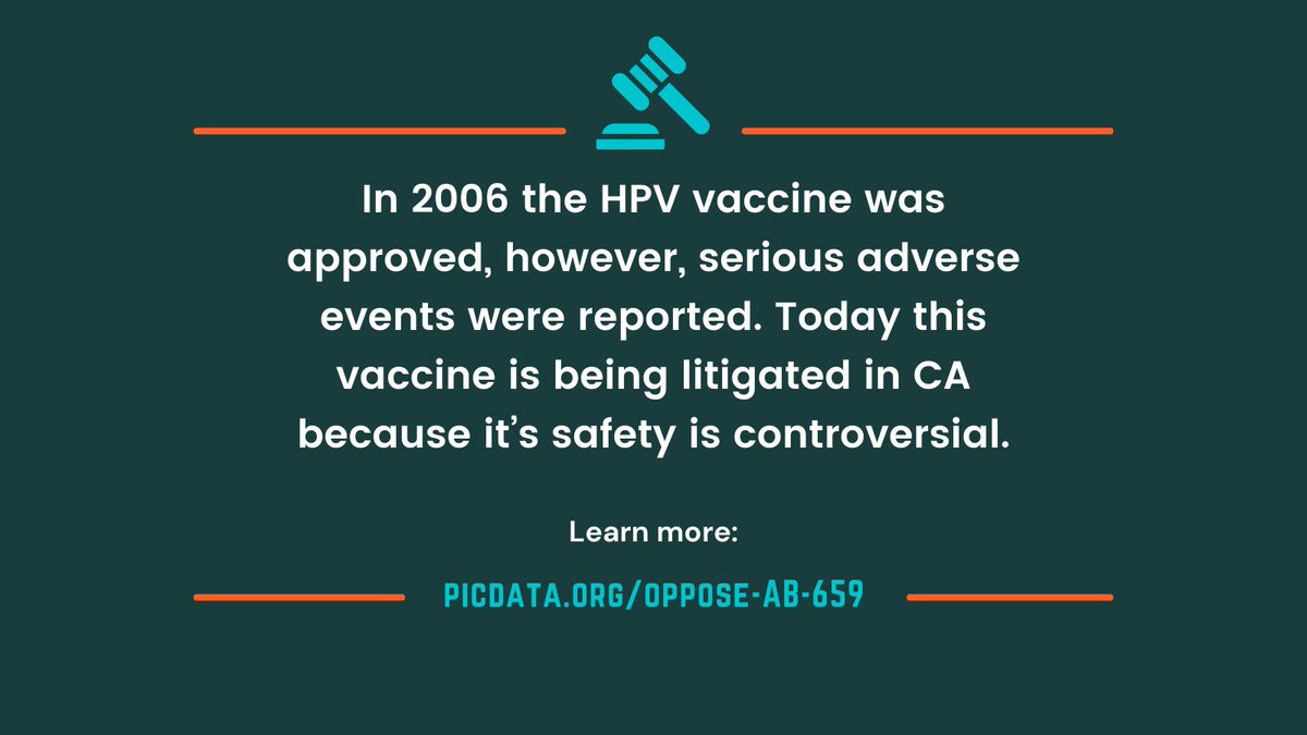 picphysicians's tweet photo. In 2006 the #HPVvaccine was approved, however, serious adverse events were reported. Today this vaccine is being litigated in CA because it’s safety is controversial. Knowledge is power, especially when it comes to our health. Learn more: https://t.co/R51KDJyh8w https://t.co/ioC54QT4wm