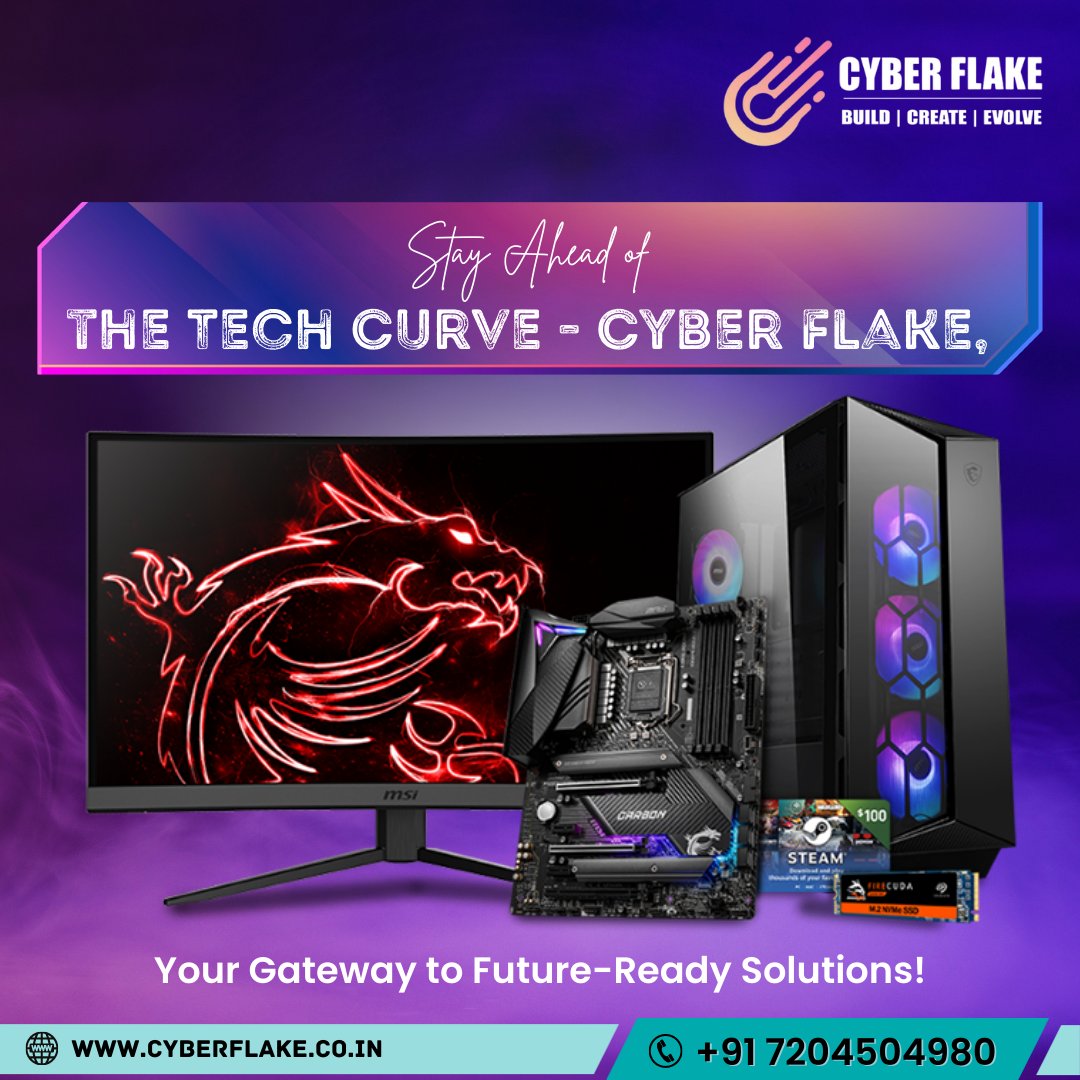 cyberflakeIN's tweet image. Level up your gaming experience with Cyber Flake. 

For more info visit: cyberflake.co.in

#ShopNow #computergraphics #gamingcomputer #computer #gadget #pc #electronics #Gaming #IBM #TechnologyFacts #raretechnologyfacts #technologyupdates #technologynews #technologytrends