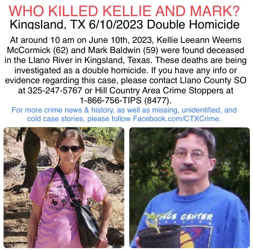 WHO KILLED KELLIE AND MARK?
Kingsland, TX 6/10/2023 Double Homicide

#whokilledkellieandmark
#kingslandtx
#kelliemccormack #markbaldwin
#llanocountyhomicide