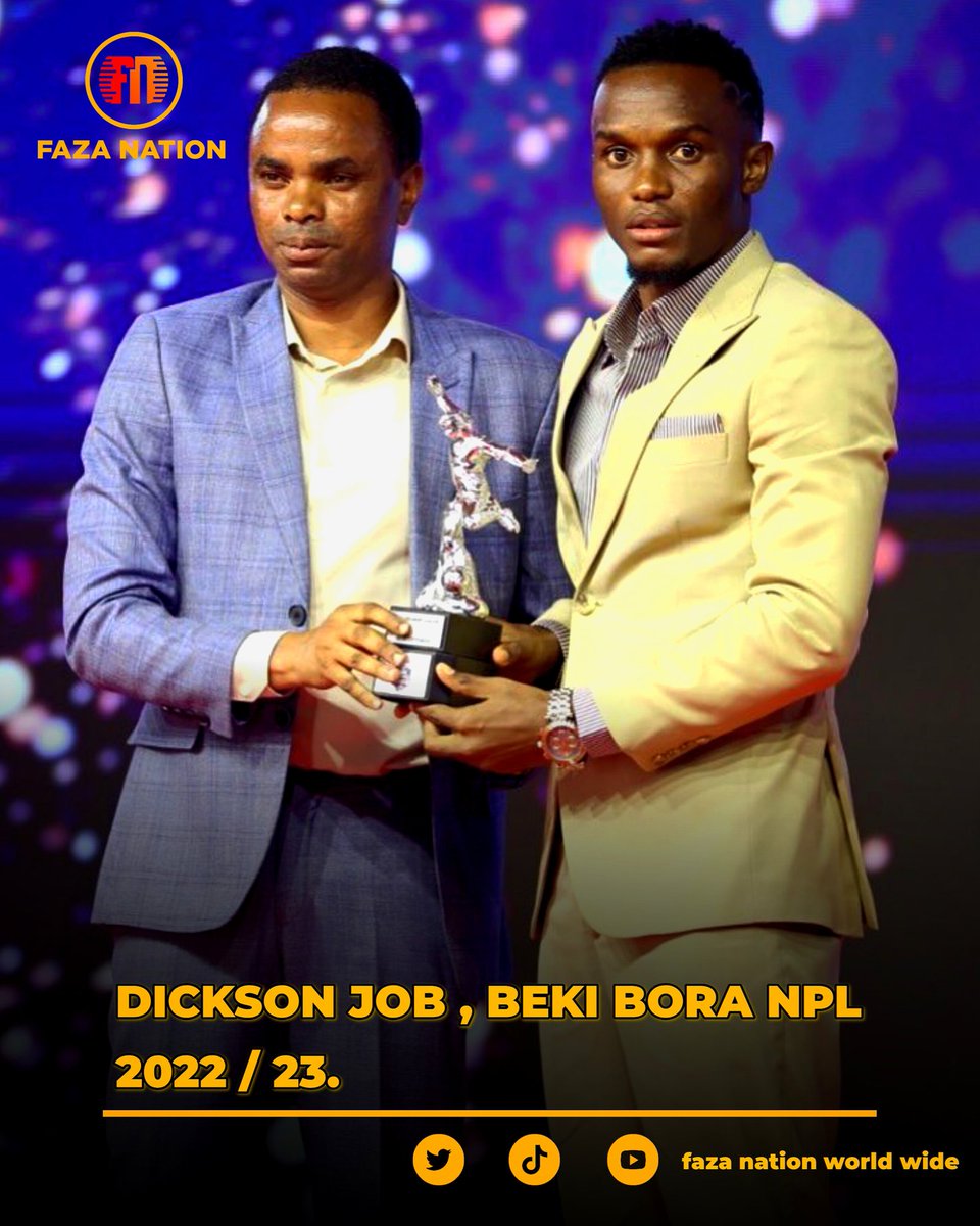 FazaNationTv's tweet photo. Mlinzi wa kati wa Young Africans Dickson Job ameshinda tuzo ya Beki Bora wa Ligi Kuu ya NBC 2022/23.
Amewazidi Inonga, Mwamnyeto, Kapombe na Mohamed Hussein.
#FazaNationWorldWide 🌍🌎🌏 #DicksonJob #Inonga #Mwamnyeto #Kapombe #MohamedHussein #Yanga #YangaSC #FNWW 🌍🌎🌏 https://t.co/mDh8BDRvZJ