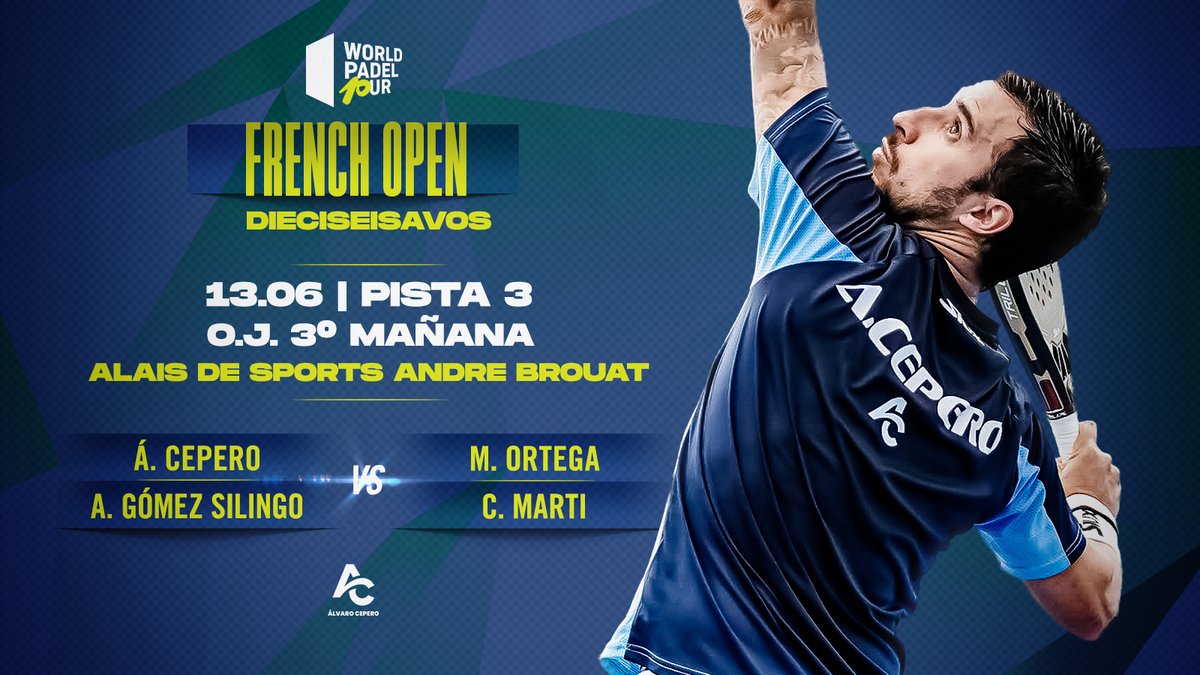 🏆🔝Primer torneo junto a <a href="/GOMEZSILINGO/">Agustin G. Silingo</a>

🇫🇷 ¡Vamos con todo en el #WPTFrenchOpen!

🎾<a href="/siuxpadel_es/">SIUX</a>