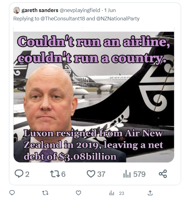 comms24_c24's tweet image. Jabber Luxon in on it. Luxon is a spoilt inside tracker nincompoop commie. He doesn&apos;t know what he&apos;s doing. He&apos;s only in parliament to protect his rental investments. He&apos;s left the airline/airport industry in complete mess.  #Luxon_is_a_crook #vaxx_damage #Luxon_nincompoop