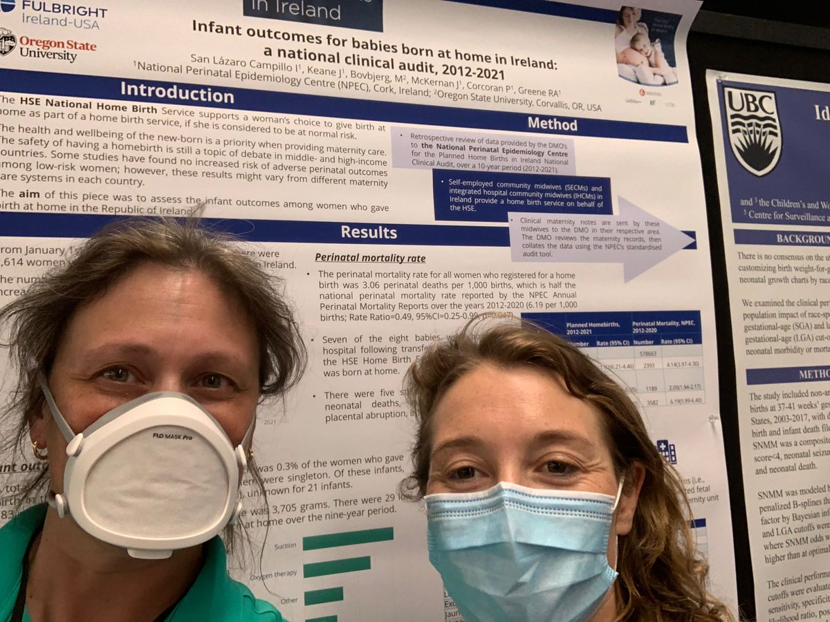 Indra San Lázaro (@indrasanlazaro) on Twitter photo We had a busy day today at #SPER2023!. We presented “Infant outcomes for babies born at home in Ireland: a national clinical audit, 2012-2020” (no P393) in collaboration with <a href="/BovbjergMarit/">Marit Bovbjerg, PhD MS</a> at 5:30pm, Poster Session A at the Exhibit Hall. Thanks <a href="/NPEC_UCC/">National Perinatal Epidemiology Centre</a>! And... We had a busy day today at #SPER2023!. We presented “Infant outcomes for babies born at home in Ireland: a national clinical audit, 2012-2020” (no P393) in collaboration with <a href="/BovbjergMarit/">Marit Bovbjerg, PhD MS</a> at 5:30pm, Poster Session A at the Exhibit Hall. Thanks <a href="/NPEC_UCC/">National Perinatal Epidemiology Centre</a>! And...