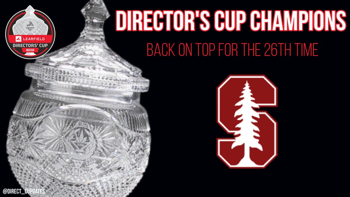 With their super regional baseball win @StanfordBSB advances to the #CWS and @GoStanford and @Stanford_AD clinch the 2022-2023 #DirectorsCup.