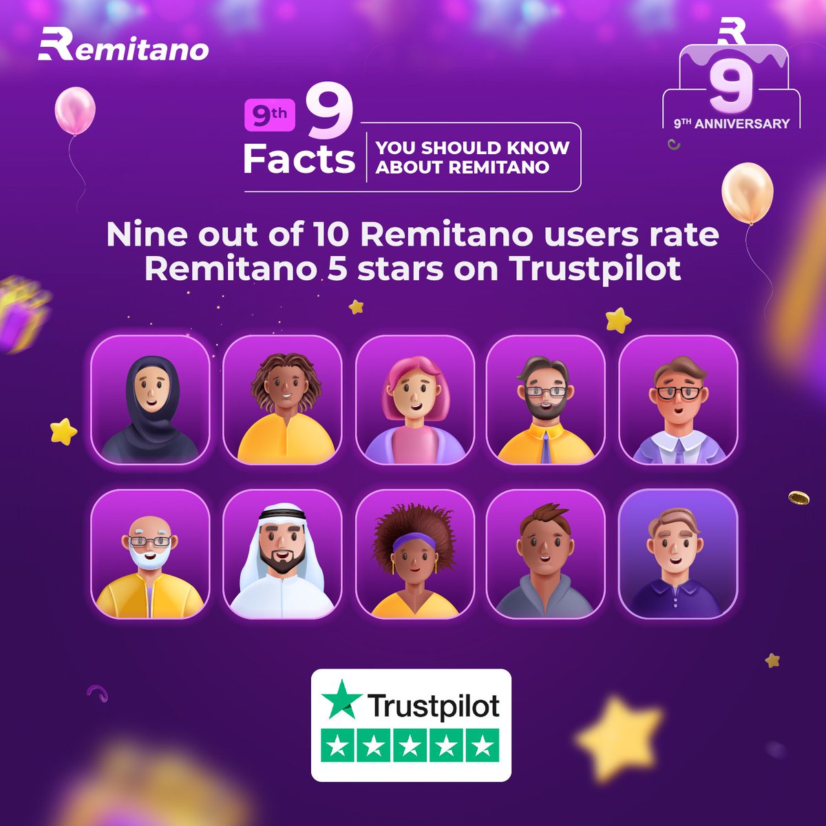 remitano's tweet photo. 9️⃣ Do you know?

#Remitano is rated high satisfaction 4.7/5.0 on #Trustpilot by 11,935 people from around the world

#Remitano9Truths #TradeWithTrust #TradewithRemitano #RemiUSP
_____________________________
☑️ Create an account. It's free: https://t.co/P41MPCOBdV https://t.co/Eof84ITKNL