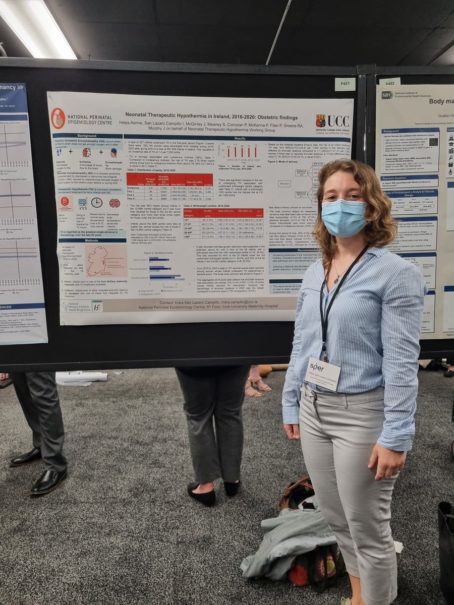 Indra San Lázaro (@indrasanlazaro) on Twitter photo And showed some findings of the national clinical audit about “Obstetric risks factors among infants who received therapeutic hypothermia in Ireland: a five-year cohort, 2016-2020” (P487) at 5:30pm, poster session A at the Exhibit Hall at #SPER2023 <a href="/NPEC_UCC/">National Perinatal Epidemiology Centre</a> And showed some findings of the national clinical audit about “Obstetric risks factors among infants who received therapeutic hypothermia in Ireland: a five-year cohort, 2016-2020” (P487) at 5:30pm, poster session A at the Exhibit Hall at #SPER2023 <a href="/NPEC_UCC/">National Perinatal Epidemiology Centre</a>