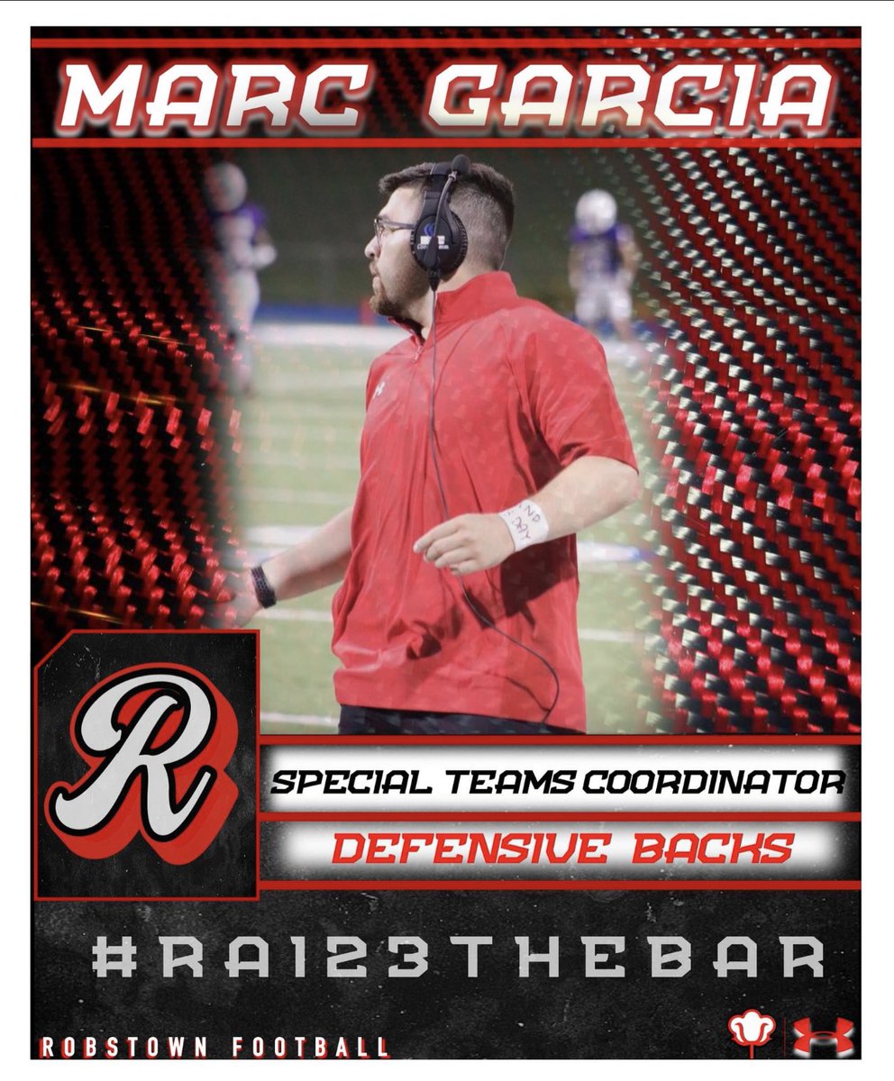 coachgperry's tweet image. Very excited to welcome coach Marc Garcia, who will be serving as our DBs and Special Teams Coordinator.

Coach Garcia is coming to us from Lubbock Coronado.

#RepTheTown
#RAI23THEBAR