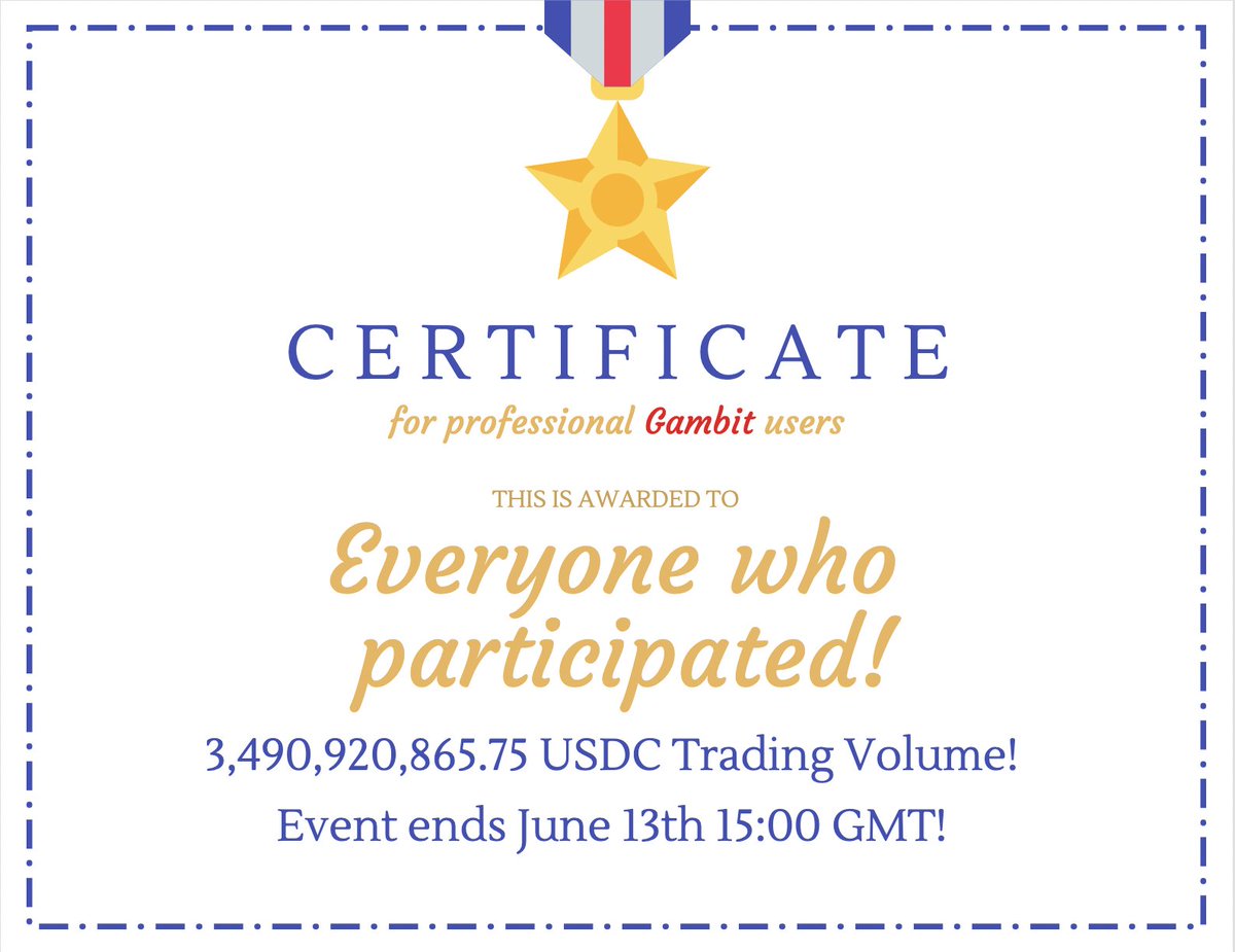 Gambit_Trade's tweet photo. ๐๐ฅBREAKING NEWS!๐ฅ๐
Our #GambitEvent is closing prematurely TODAY, June 13th, at 15:00 GMT! ๐ We're astounded by the amazing $3,490,920,865.75 trading volume achieved in just 2 DAYS! ๐คฏ๐ธ
THANK YOU, Gambit family! Your efforts are history-making! ๐ #zkSyncEra @zksync https://t.co/dboCKBhfII
