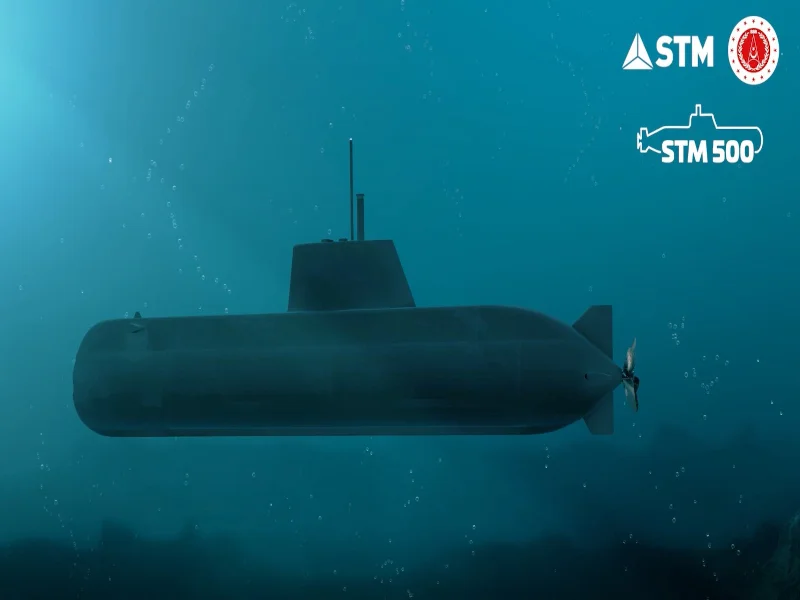 STM500 Submarine Turkiye🇹🇷⚓️
Shallow water diesel-electric AIP submarine 
42m Long 8.5m Max Beam
Capable of launching USVs
Enduring 18+6 (SF) personnel for 30 days at >250m depth
4 tubes with a variety of 8 modern heavy weight torpedoes & guided missiles.
twitter.com/StmDefenceInt/…