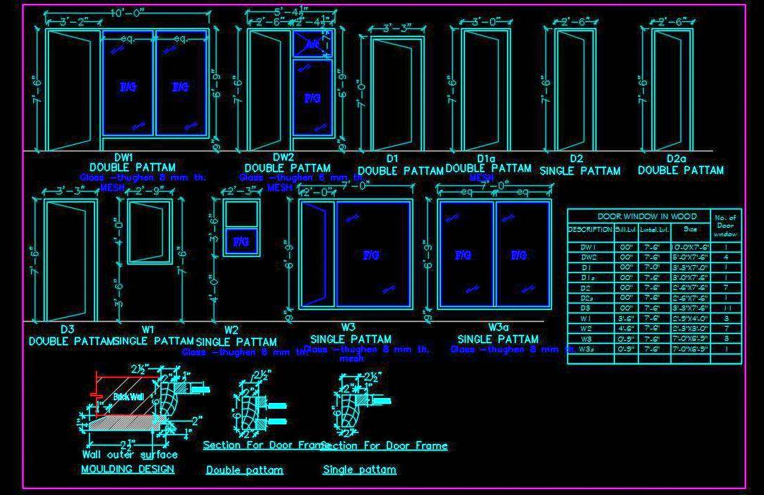 #Autocad #drawing of various wooden #door and #window frames suitable for residential, commercial, and hospitality spaces. The drawing contains the details.
#workingdrawing #cad #caddesign #caddrawing #freecaddrawing #planndesign
bit.ly/42C67Ov