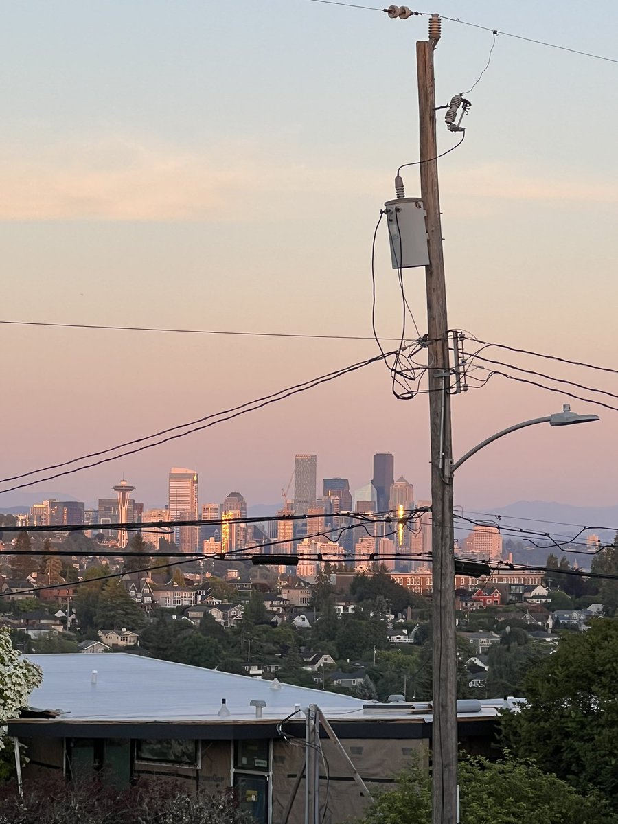 Seattle at twilight.