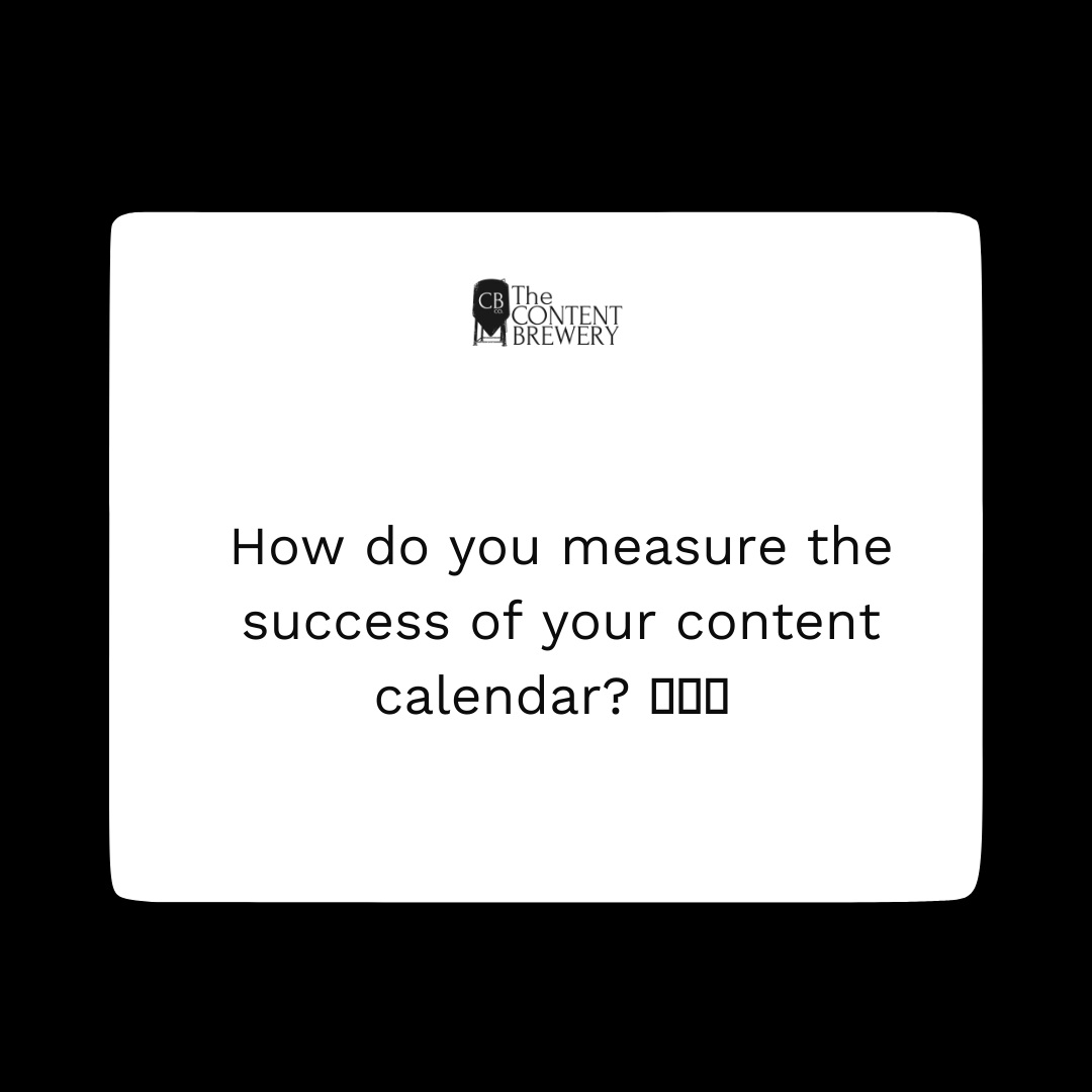 How do you measure the success of your content calendar? 📈🗓️🤔 

#contentcalendar #contentplanning #contentcreation #contentplanningtips 
#digitalmarekting