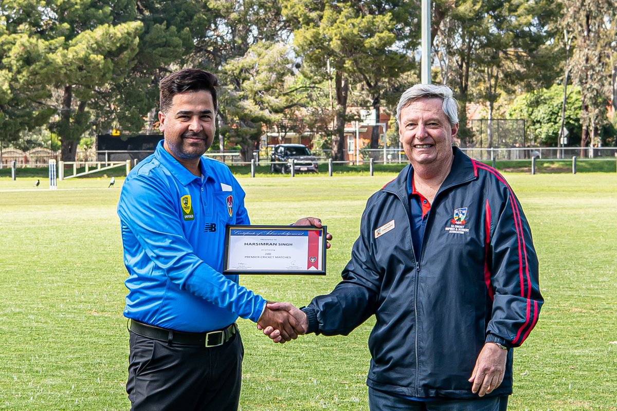 SACAnews's tweet photo. A huge congratulations to Lynton Donisthrope (right), who yesterday was awarded an OAM for his service to cricket!

Lynton is a member of our Premier Cricket Committee as well as being SACUSA's treasurer and has made a massive contribution to cricket over many years! https://t.co/l40cBoXwge