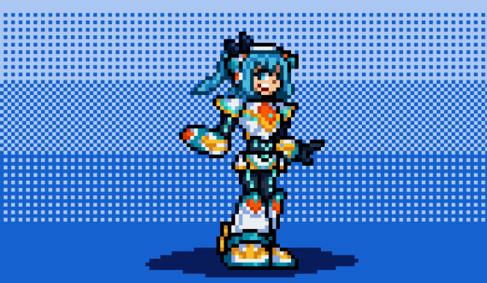 DiVE Armor RiCO for no particular reason #リコ #RiCO #ロックマンXDiVE #MegaManXDiVE #RockmanXDiVE #megaman #pixelart #fanart #games #CapcomShowcase