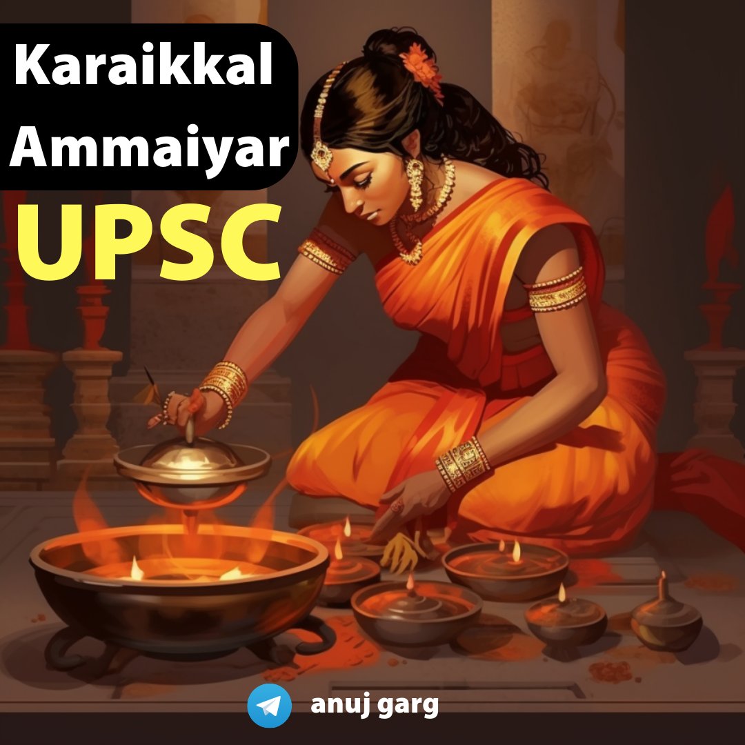 AnujGarg_AGC's tweet photo. Bhakti Movement from Medieval History is one of UPSC's favorite topics 🤩

Know about Karaikkal Ammaiyar, a popular Nayanar Bhakti Saint from this Poster 🧑‍💻

For more free UPSC content join: https://t.co/obydKrsPgV

#UPSCPrelims2023 #UPSC2023 #UPSC #CSAT