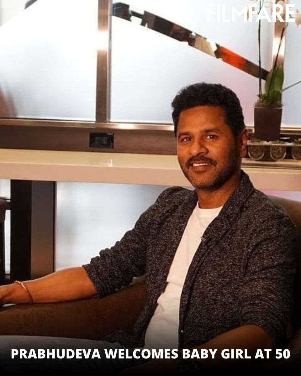 #Prabhudeva confirms the arrival of his second baby at 50. ♥️