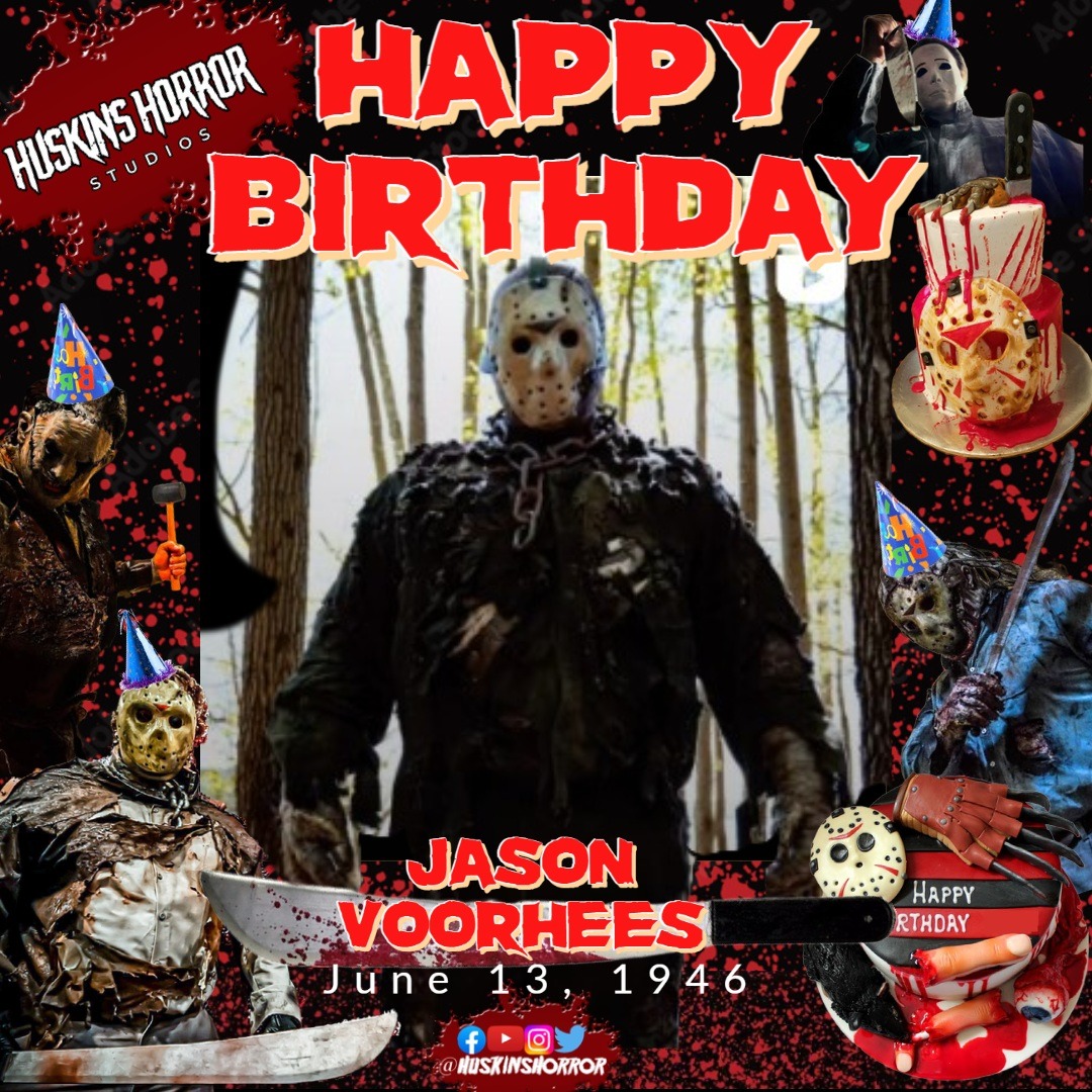 Happy Birthday to the Greatest ever. #JasonVoorhees #HorrorHistory #HuskinsHorrorHistory #IndieHorror #FreddyVSJasonDreamscape #FreddyVsJasonWeek