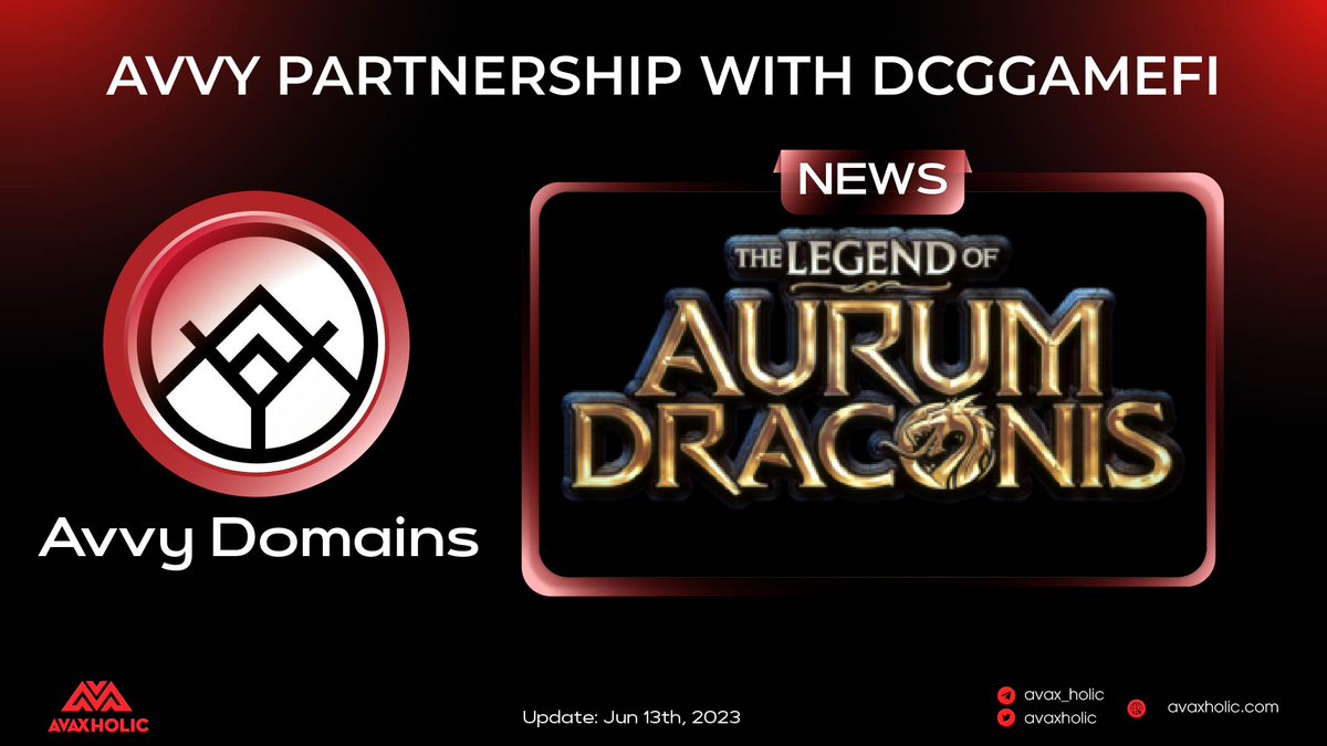 avaxholic's tweet photo. Exciting collaboration !🚀

.@avvydomains are thrilled to announce partnership with Dragon Crypto Gaming ! 🐉🎮

This collaboration brings together the worlds of crypto and gaming, as they join forces to create an innovative gaming experience like no other. 🔥

#AVAX #Avalanche https://t.co/06hod9KOMj