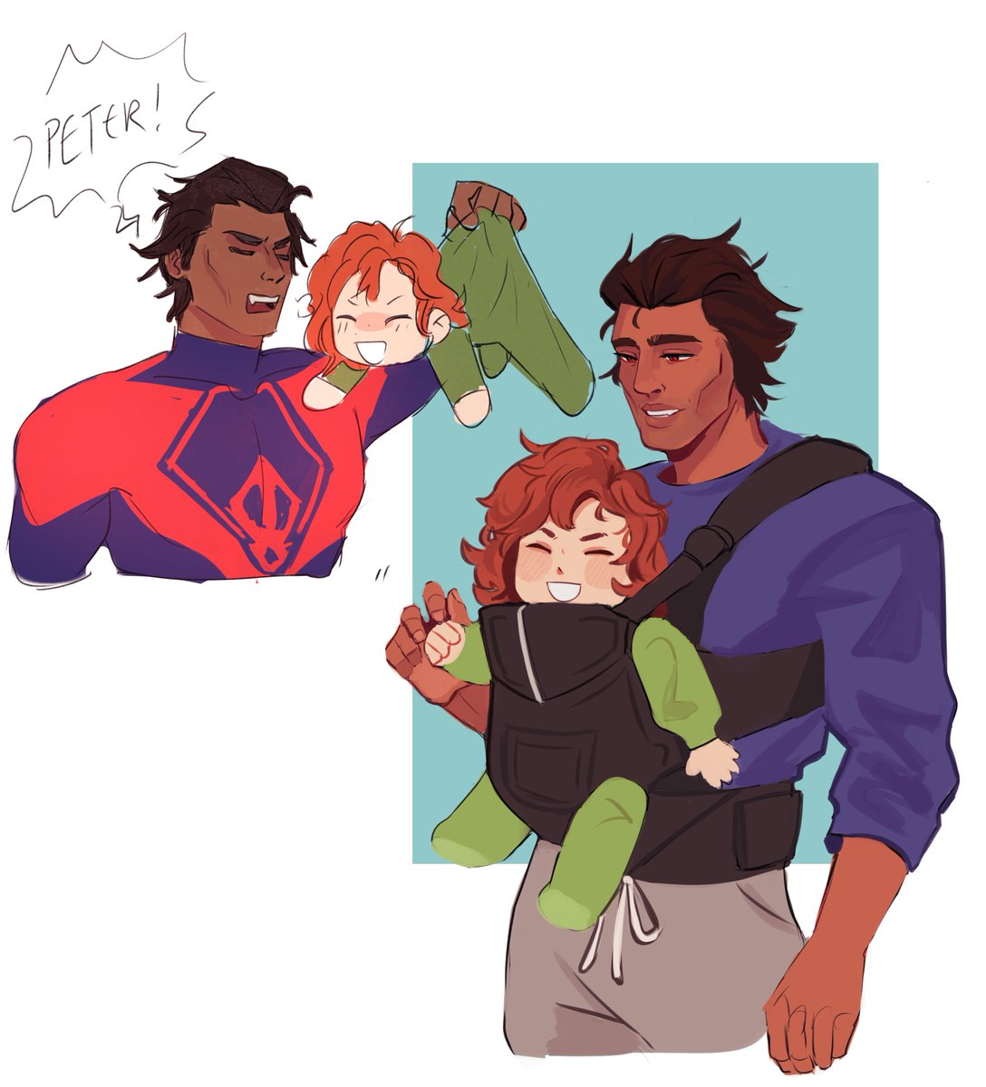 「miguel is stuck with babysitting duty #S」|Kat! @ dm for comms!のイラスト