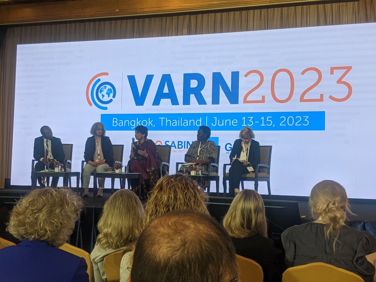 Interesting plenary session at #varn2023 Key focus is on Social listening, HCD, integrated approaches to pace up immunization and tackling inequity!