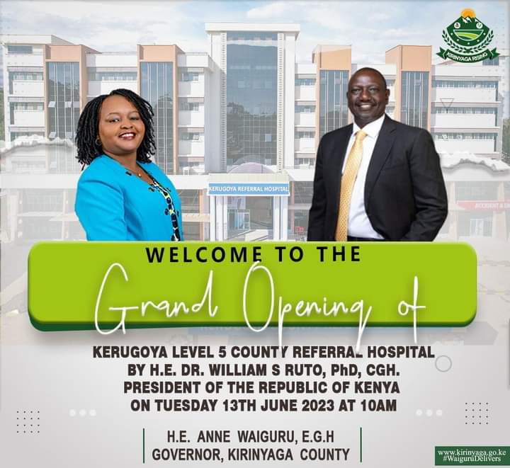 wanjiru81331746's tweet photo. A very good morning,today is the day👏👏👏#KerugoyaLevel5HospitalOpen https://t.co/MzpcH79tpO
