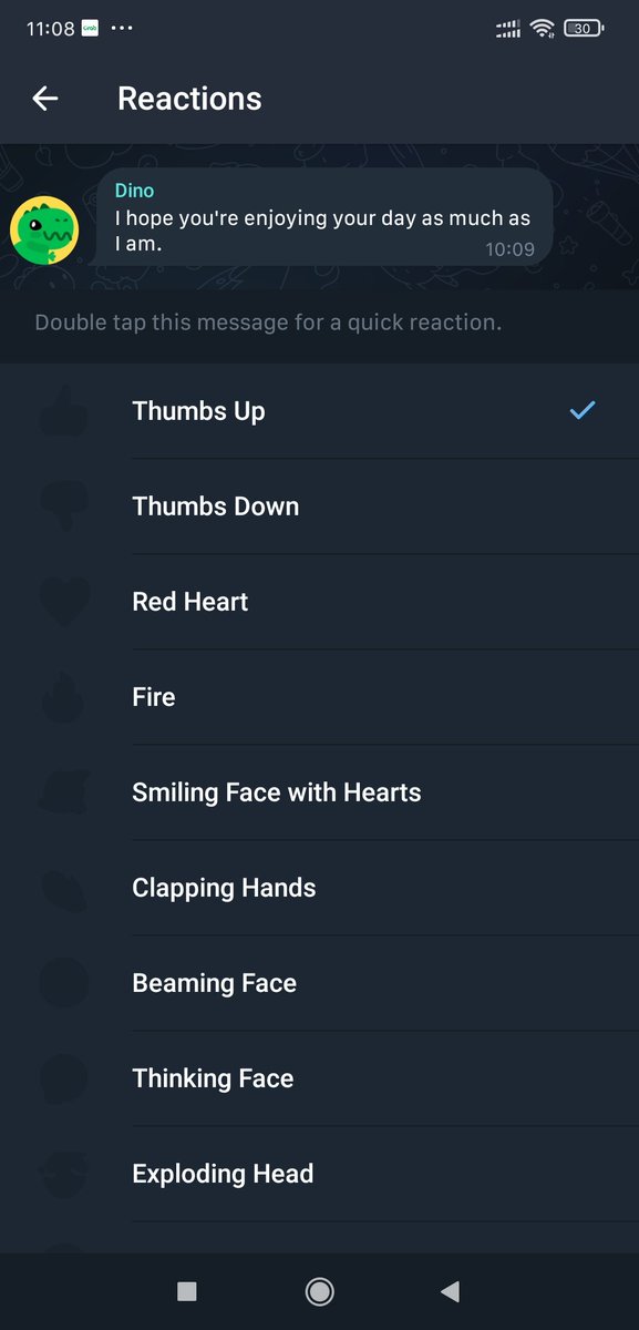 fufu89's tweet photo. This happening too right now. @telegram #telegram error with no animated quick reaction message https://t.co/RUKjFmpgbt