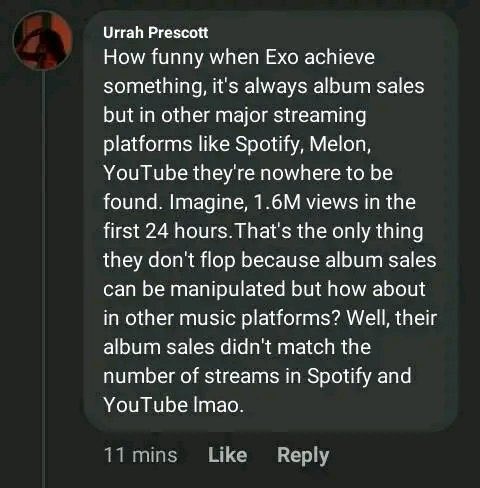 ERWALOEY's tweet photo. Most of us are in our late 20s, alright? We don’t have time to stream. We have real responsibilities. We have been with exo since our teens… we have assignments, jobs, family, children… *cough* social life! 🤷🏻‍♀️ https://t.co/HfrNInrGxV