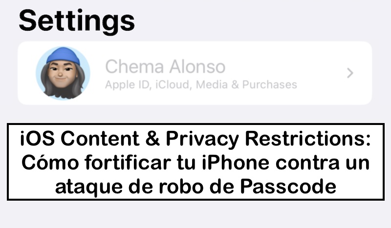 El lado del mal - iOS Content &amp; Privacy Restrictions: Cómo fortificar tu iPhone contra un ataque de robo de Passcode elladodelmal.com/2023/06/ios-co… #iOS #iPhone #iPad #ControlParental #Hardening #RubberHose #Apple #fortificación