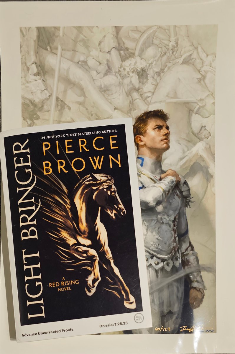 BooksandH20's tweet photo. Bloodydamn, @Pierce_Brown does it again.  As with all RR books, #lightbringer is intense, emotional, and perfectly executed. You'll laugh, you'll cry, you'll rage, and because we're all masochists, you'll want to read it again. It's just that good.

7.25.23 - Prepare yourselves. https://t.co/PuQBZSybZB