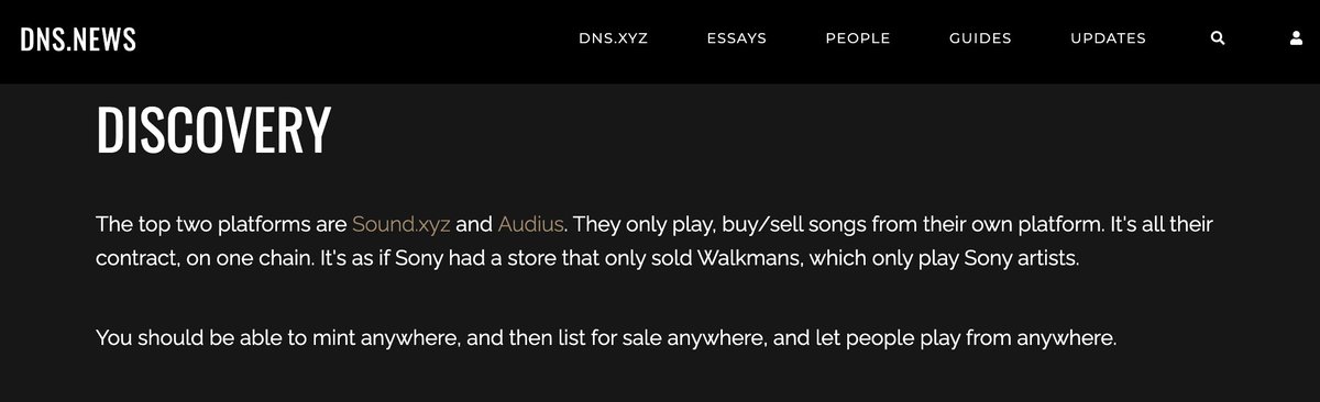 @dns @AnonBakery @objktcom @WazirXNFT @basesmusic Your blog post 'THE TOP 10 CHALLENGES FOR MUSIC COLLECTIBLES' was inspiring and 100 true. We found out about DNS from our fellow musicians @SharkAnth0ny & @basesmusic on space. Was sooooo excited about it.
So, is the project discontinued now? Or is is for curated artists only?