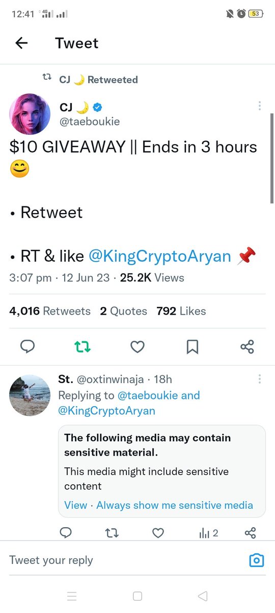 oxChams99's tweet photo. @taeboukie @KingCryptoAryan Hoping 🙏🥺🥺 https://t.co/XMvNXdQEBO