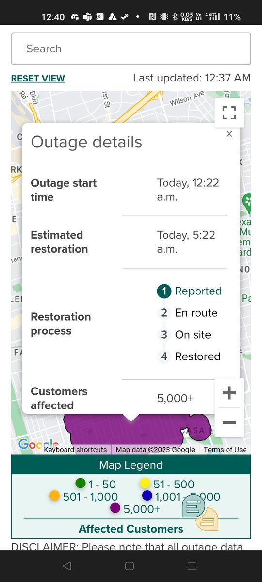 Power outage in midtown #Toronto affecting ~5000 - estimated power restoration in roughly five hours #OakwoodVillage #cedarvale #casaloma #stclairwest #torontohydro