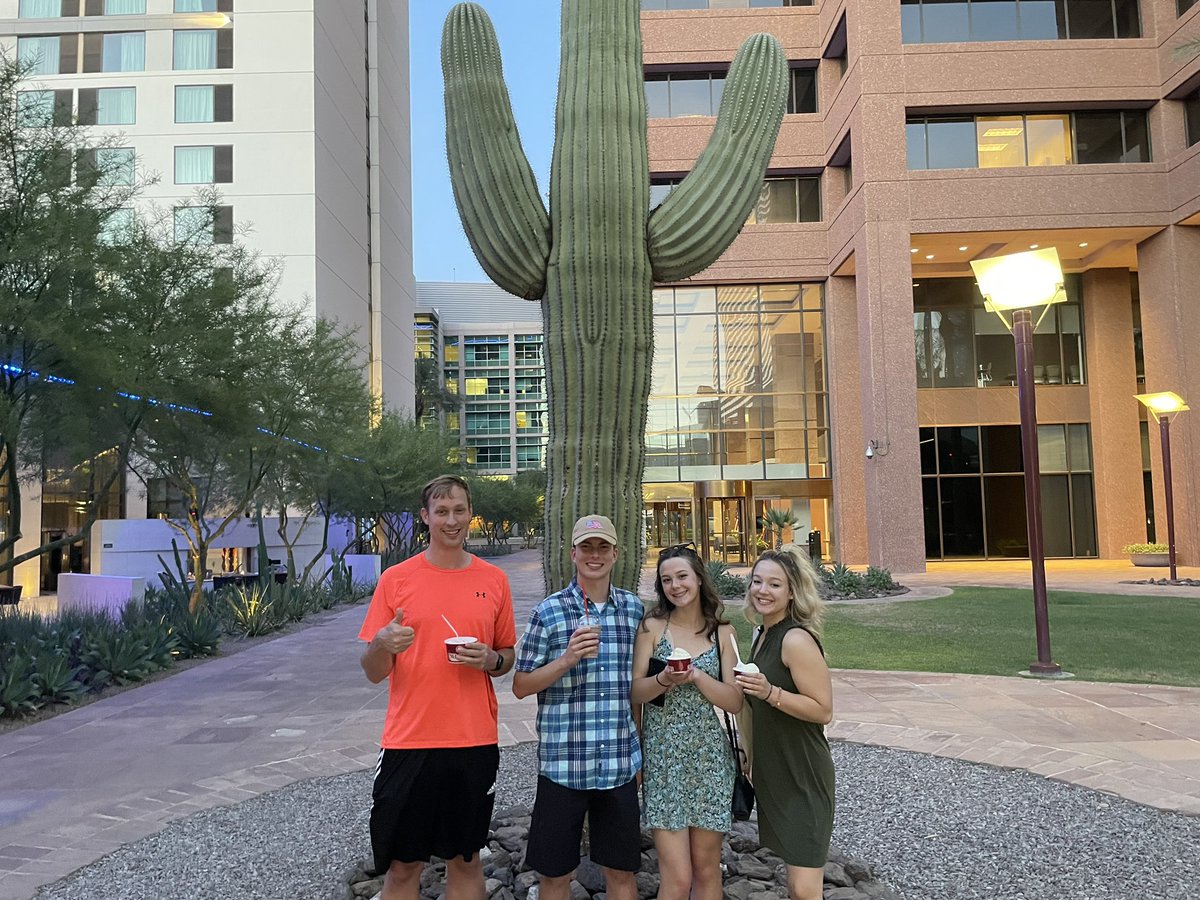 NHSpeech's tweet image. Day 1 of competition done. Relaxing with some ice cream and exploring downtown Phoenix.