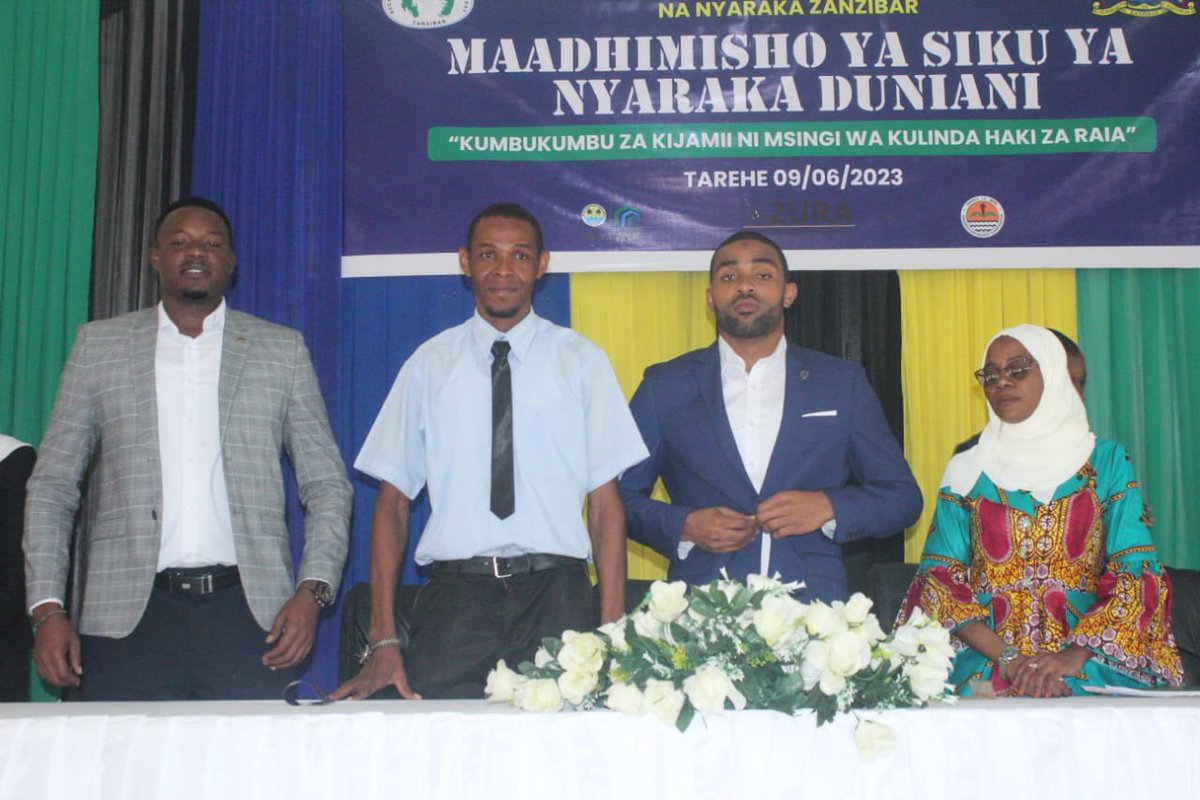 ZRMT3's tweet photo. Zanzibar through ZRMT celebrate international Archives Day 9/6/2023.
Congratulatio ZANZIBAR RECORDS MANAGEMENT TRUST leaders and all members
Congratulation TAMISEMI - SMZ 
#ICA
#UNESCO 
#IkuluZanzibar 
#PBZbank #ZanzibarInsuranceCoperation #ZURA https://t.co/8Z3yVHpGGV
