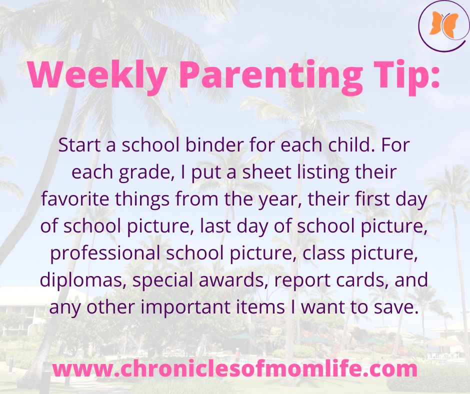 *Check back every Friday for more weekly parenting tips!* #weeklyparentingtips #funnyparentingtips #chroniclesofmomlife
chroniclesofmomlife.com