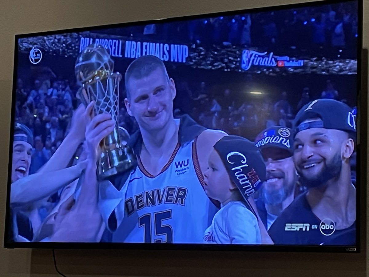 Never thought I’d see the day. Go Nuggets.
#nbachamps
#denverbasketball
#suckitnationalmedia
#nuggets