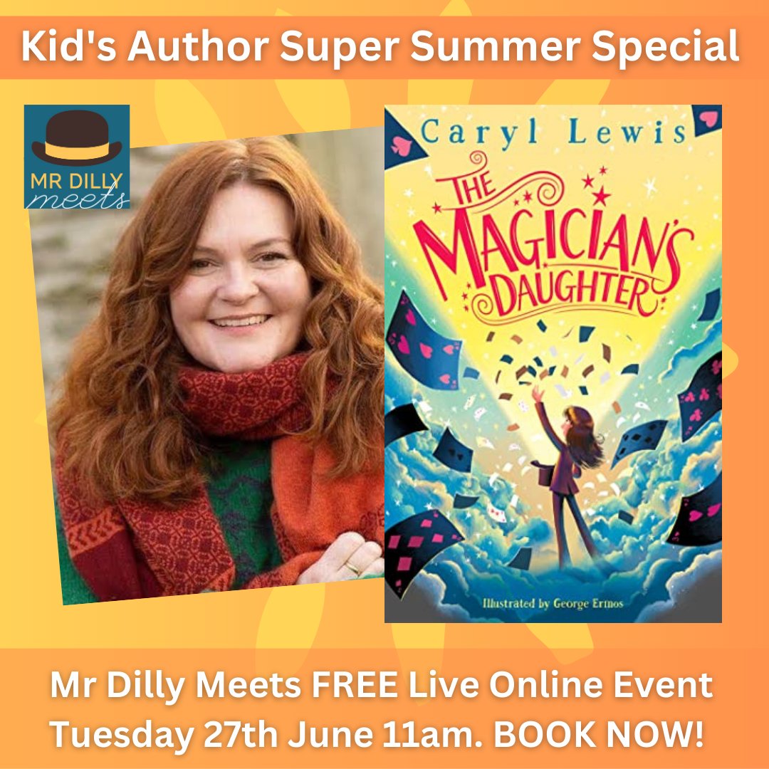 📢 Calling all primary schools! Don't miss my FREE online author event with CARYL LEWIS chatting about her new magical book THE MAGICIAN'S DAUGHTER! 📚🪄

📌 27th June ⏰ 11 am 
🔗 Register: 📚  tinyurl.com/ycyd3xfy

#AuthorEvent  #PrimarySchools #edutwitter #schools #teachers