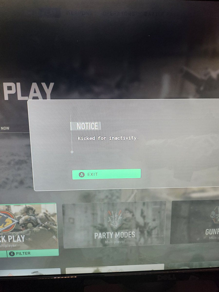 GnomeMando's tweet photo. Seriously, how many games are you going to boot me from!

I want to camp, I want to sit and destroy UAVs...

People can cheat, but I can't just sit with a Pila in a corner??

@CallofDuty @Activision 
#codmw2devs #killingvibes #makemultiplayrrgreatagain 
#callofduty #mw2 https://t.co/KGRFiqDUW2