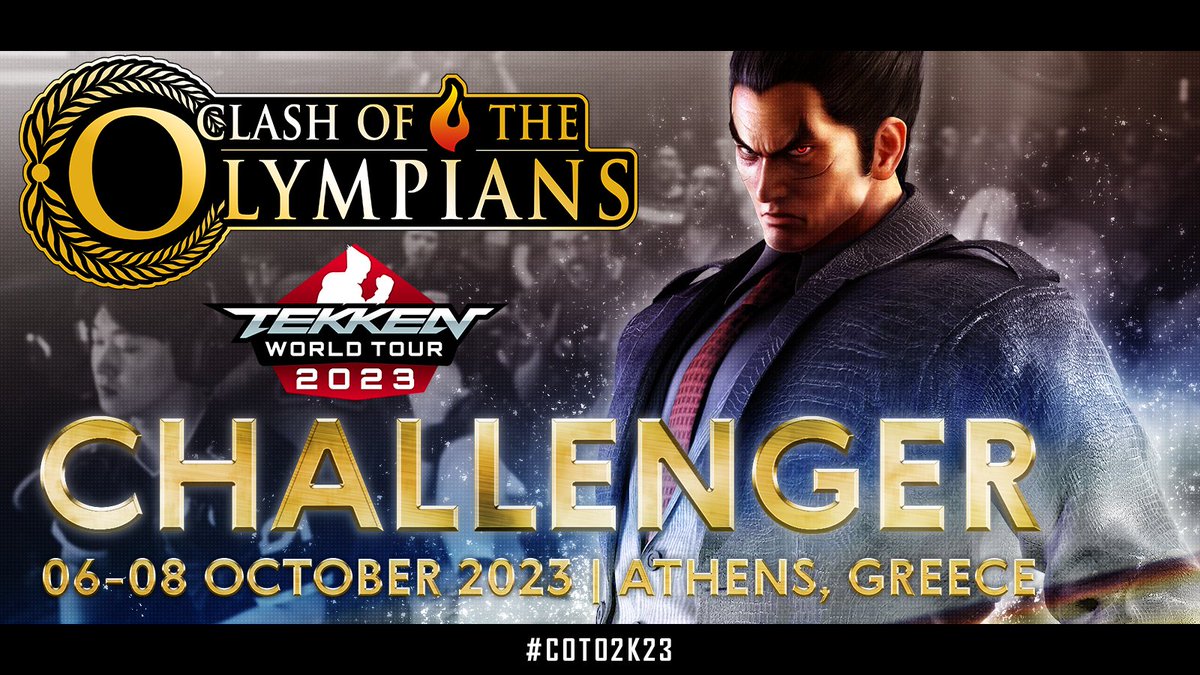 We are proud to announce that we have the opportunity for the 4th time to host yet another TWT Challenger Event! 

Travel to Greece on one of the last TWT Events and claim your points to qualify for the #TWT2023 Finals!

Register NOW! 

START.GG/COTO2K23

#COTO2K23