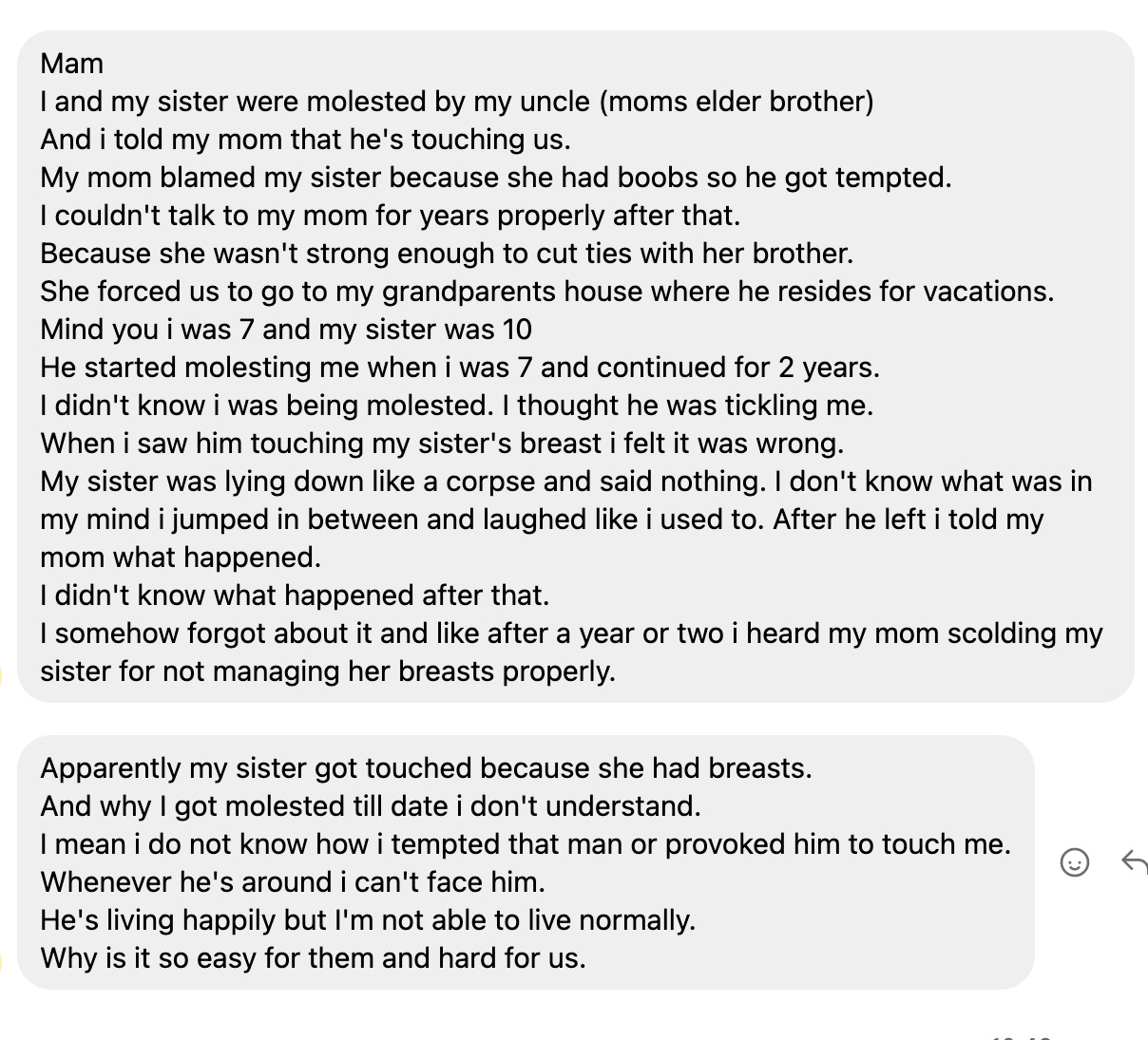 Chinmayi Sripaada on X: This is your reminder that families actively  protect molesters in India These molesters never get reported, live a  respectable life and die a glorious death. This is a