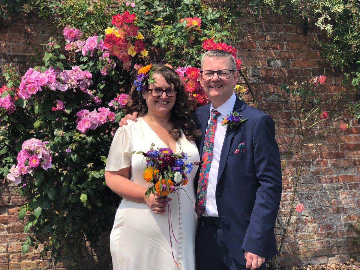 1/3 A rare personal tweet from me to celebrate the fact that I married my beautiful partner Jayne yesterday after nearly 20 years “walking out together” we are finally get a double bed! 😘The ceremony was soundtracked by some of our all time favourite songs…