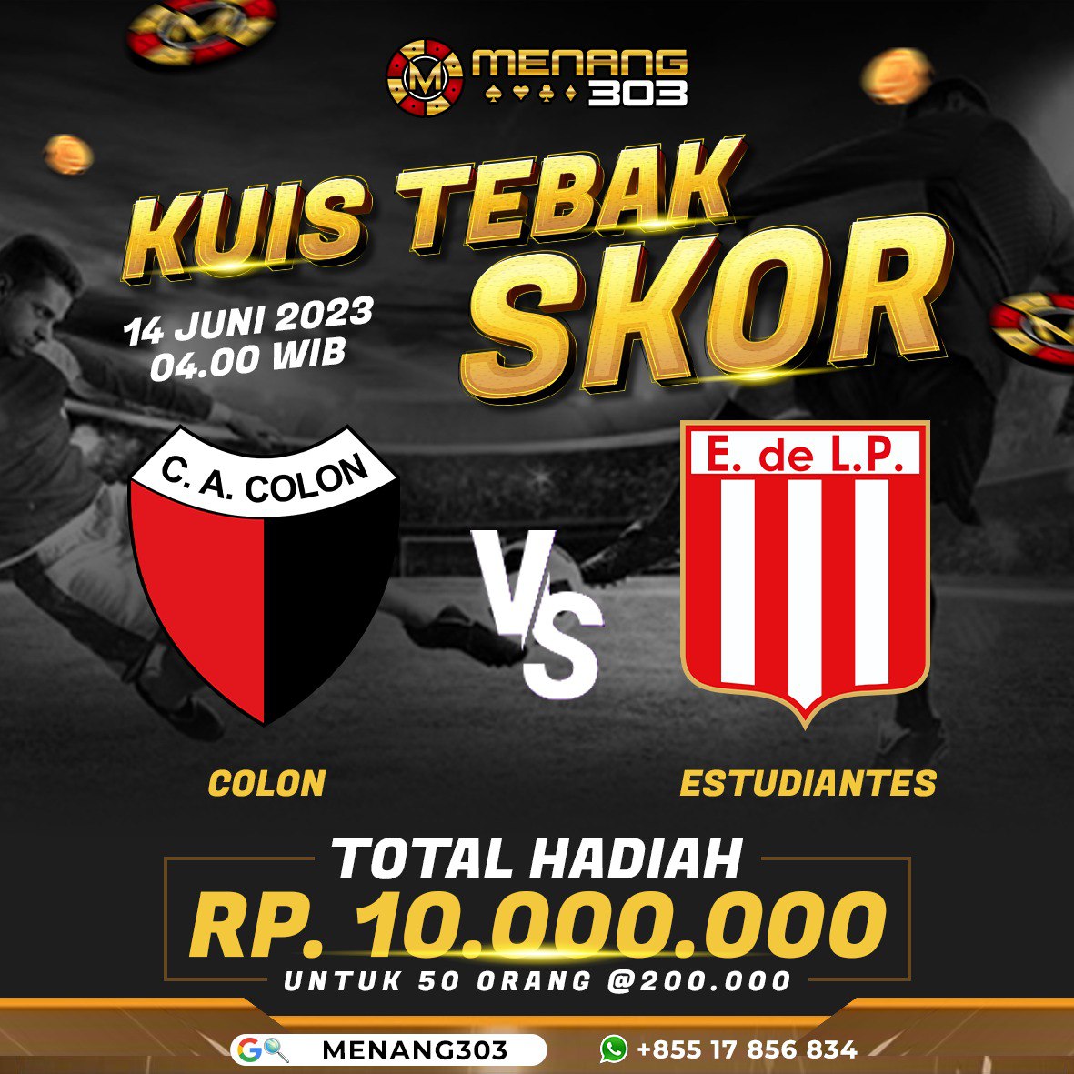 menang3o3's tweet photo. Kuis tebak skor total hadia 10.000.000 ‼️
Link join di bio 👇

#slot
#slotgacor 
#slotgame 
#infoslotgacor
#jakartalendir 
#jakartainfo 
#fyp 
#IndonesiaOpen2023 
#BTS10thAnniversary 
#LISA 
#TREASURE https://t.co/tpPqLR7a4p