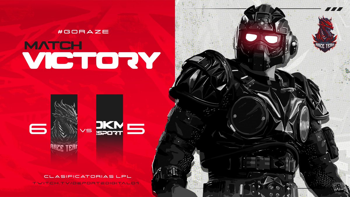 🔴⚪️ ¡¡Buenas gente!! 
Felicitamos a nuestros chicos del roster #Delta por esta victoria ante #DKMEsports en LPL
Ggs a nuestros contrincantes 💪

<a href="/DeporteDigitalH/">Deporte Digital 01</a> 
#GoRaze