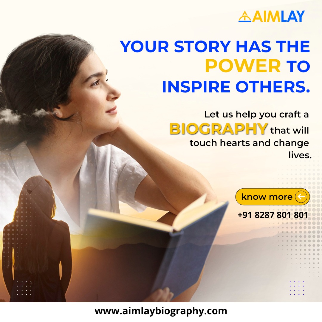 AimlayIndia's tweet photo. Craft your life's journey into a biography that has the ability to inspire and transform lives. Connect with us today to begin the process of writing your biography and leaving a meaningful impact on others.

Express Yourself Today: https://t.co/wab6ePIX5D

#aimlay #biography https://t.co/jIKIesy5YH