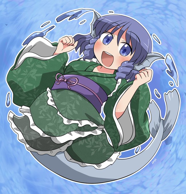 「japanese clothes mermaid」 illustration images(Latest)