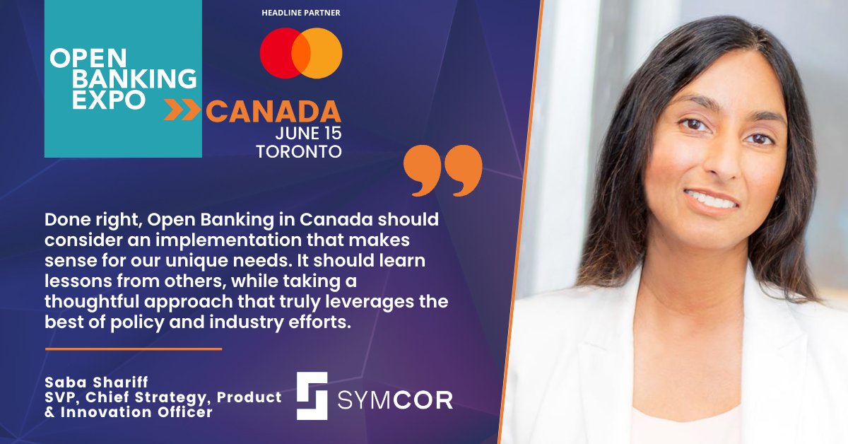 🗣️ Who stands to benefit the most from the successful delivery of the #OpenBanking roadmap? See what Saba Shariff @Symcor had to say ahead of #OBExpo🇨🇦 👉bit.ly/43J01Ni If you’d like to join us this Thursday, book here: bit.ly/3lyODTg