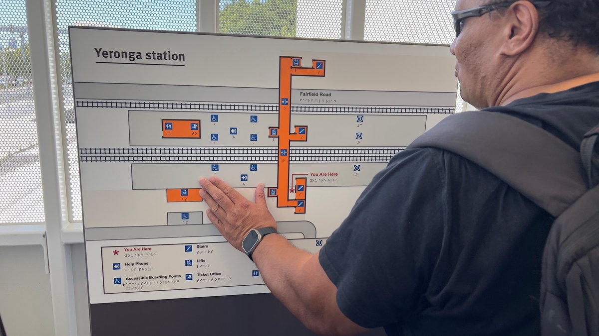 Last week, guests toured Yeronga Station to experience the tactile features now in place.

Accessibility is being considered and incorporated into this project, we are excited about tactile features being included across the network.
#RailBraille #AccessibleTravel #MoreBraille